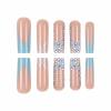 imageBABALAL Long Stiletto Press on Nails Almond Fake Nails Black Goth Acrylic Nails Supplies Blue Butterfly Y2k Glue on Nails Art 24Pcs Glossy Manicure Artificial Nails Full Cover False NailsBND119