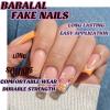imageBABALAL Long Stiletto Press on Nails Almond Fake Nails Black Goth Acrylic Nails Supplies Blue Butterfly Y2k Glue on Nails Art 24Pcs Glossy Manicure Artificial Nails Full Cover False NailsBND112