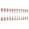 imageBABALAL Long Stiletto Press on Nails Almond Fake Nails Black Goth Acrylic Nails Supplies Blue Butterfly Y2k Glue on Nails Art 24Pcs Glossy Manicure Artificial Nails Full Cover False NailsBND08