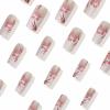 imageBABALAL Long Stiletto Press on Nails Almond Fake Nails Black Goth Acrylic Nails Supplies Blue Butterfly Y2k Glue on Nails Art 24Pcs Glossy Manicure Artificial Nails Full Cover False NailsBND103