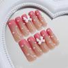 imageBABALAL Long Stiletto Press on Nails Almond Fake Nails Black Goth Acrylic Nails Supplies Blue Butterfly Y2k Glue on Nails Art 24Pcs Glossy Manicure Artificial Nails Full Cover False NailsBND114