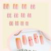 imageBABALAL Long Stiletto Press on Nails Almond Fake Nails Black Goth Acrylic Nails Supplies Blue Butterfly Y2k Glue on Nails Art 24Pcs Glossy Manicure Artificial Nails Full Cover False NailsBND112