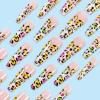 imageBABALAL Long Stiletto Press on Nails Almond Fake Nails Black Goth Acrylic Nails Supplies Blue Butterfly Y2k Glue on Nails Art 24Pcs Glossy Manicure Artificial Nails Full Cover False NailsBND105