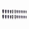 imageBABALAL Long Stiletto Press on Nails Almond Fake Nails Black Goth Acrylic Nails Supplies Blue Butterfly Y2k Glue on Nails Art 24Pcs Glossy Manicure Artificial Nails Full Cover False NailsBND101