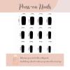 imageBABALAL Long Stiletto Press on Nails Almond Fake Nails Black Goth Acrylic Nails Supplies Blue Butterfly Y2k Glue on Nails Art 24Pcs Glossy Manicure Artificial Nails Full Cover False NailsBND103