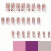 imageBABALAL Long Stiletto Press on Nails Almond Fake Nails Black Goth Acrylic Nails Supplies Blue Butterfly Y2k Glue on Nails Art 24Pcs Glossy Manicure Artificial Nails Full Cover False NailsBND103
