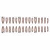 imageBABALAL Long Stiletto Press on Nails Almond Fake Nails Flower Glue on Nails Acrylic Nails with Charm Rose Luxury False Nails 24Pcs Gold Glitter Bling Full Cover Artificial Nails for Women GirlsBNF12