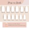 imageBABALAL Long Stiletto Press on Nails Almond Fake Nails Flower Glue on Nails Acrylic Nails with Charm Rose Luxury False Nails 24Pcs Gold Glitter Bling Full Cover Artificial Nails for Women GirlsBNF06