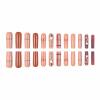 imageBABALAL Long Stiletto Press on Nails Almond Fake Nails Flower Glue on Nails Acrylic Nails with Charm Rose Luxury False Nails 24Pcs Gold Glitter Bling Full Cover Artificial Nails for Women GirlsBNF02