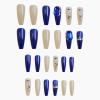 imageBABALAL Long Stiletto Press on Nails Almond Fake Nails Flower Glue on Nails Acrylic Nails with Charm Rose Luxury False Nails 24Pcs Gold Glitter Bling Full Cover Artificial Nails for Women GirlsBNF03
