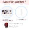 imageBABALAL Long Stiletto Press on Nails Almond Fake Nails Flower Glue on Nails Acrylic Nails with Charm Rose Luxury False Nails 24Pcs Gold Glitter Bling Full Cover Artificial Nails for Women GirlsBNF09