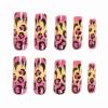 imageBABALAL Long Stiletto Press on Nails Almond Fake Nails Flower Glue on Nails Acrylic Nails with Charm Rose Luxury False Nails 24Pcs Gold Glitter Bling Full Cover Artificial Nails for Women GirlsBNF15