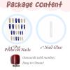 imageBABALAL Long Stiletto Press on Nails Almond Fake Nails Flower Glue on Nails Acrylic Nails with Charm Rose Luxury False Nails 24Pcs Gold Glitter Bling Full Cover Artificial Nails for Women GirlsBNF03