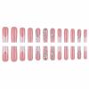 imageBABALAL Long Stiletto Press on Nails Almond Fake Nails Flower Glue on Nails Acrylic Nails with Charm Rose Luxury False Nails 24Pcs Gold Glitter Bling Full Cover Artificial Nails for Women GirlsBNF08