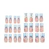 imageBABALAL Long Stiletto Press on Nails Almond Fake Nails Flower Glue on Nails Acrylic Nails with Charm Rose Luxury False Nails 24Pcs Gold Glitter Bling Full Cover Artificial Nails for Women GirlsBNF05