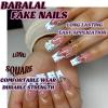imageBABALAL Long Stiletto Press on Nails Almond Fake Nails Flower Glue on Nails Acrylic Nails with Charm Rose Luxury False Nails 24Pcs Gold Glitter Bling Full Cover Artificial Nails for Women GirlsBNF05