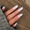 imageBABALAL Medium Length Press on Nails Oval Fake Nails Glossy Nails Pink Nails Round Artificial Nails for Women and Girls