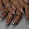 imageBABALAL Press on Nails Almond Medium Fake Nails Brown Glue on Nails Cheetah Print Y2k Design Acrylic Nails 24Pcs Stiletto False Nails Glossy Manicure Artificial Nails01A011