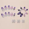 imageBABALAL Press on Nails Medium Almond Fake Nails Pink French Tip Glue on Nails Heart Acrylic Nails Valentine Day Romantic Stick on Nails 24Pcs Glossy Manicure Stick on Nails Stiletto Artificial NailsANW10