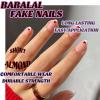 imageBABALAL Press on Nails Medium Almond Fake Nails Pink French Tip Glue on Nails Heart Acrylic Nails Valentine Day Romantic Stick on Nails 24Pcs Glossy Manicure Stick on Nails Stiletto Artificial NailsANW11