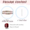 imageBABALAL Press on Nails Medium Almond Fake Nails Pink French Tip Glue on Nails Heart Acrylic Nails Valentine Day Romantic Stick on Nails 24Pcs Glossy Manicure Stick on Nails Stiletto Artificial NailsANW14