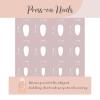 imageBABALAL Press on Nails Medium Almond Fake Nails Pink French Tip Glue on Nails Heart Acrylic Nails Valentine Day Romantic Stick on Nails 24Pcs Glossy Manicure Stick on Nails Stiletto Artificial NailsANW12