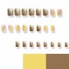 imageBABALAL Press on Nails Short Oval Fake Nails Purple Lavender Fench Tip Glue on Nails Lilac Acrylic Nails Cute Trendy False Nails 24Pcs Glossy Round Full Cover Artificial Nails for Women GirlsBNG13