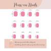 imageBABALAL Press on Nails Short Oval Fake Nails Purple Lavender Fench Tip Glue on Nails Lilac Acrylic Nails Cute Trendy False Nails 24Pcs Glossy Round Full Cover Artificial Nails for Women GirlsBNG13