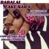 imageBABALAL Press on Nails Short Oval Fake Nails Purple Lavender Fench Tip Glue on Nails Lilac Acrylic Nails Cute Trendy False Nails 24Pcs Glossy Round Full Cover Artificial Nails for Women GirlsBNG14