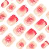 imageBABALAL Press on Nails Short Oval Fake Nails Purple Lavender Fench Tip Glue on Nails Lilac Acrylic Nails Cute Trendy False Nails 24Pcs Glossy Round Full Cover Artificial Nails for Women GirlsBNG18