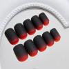 imageBABALAL Press on Nails Short Oval Fake Nails Purple Lavender Fench Tip Glue on Nails Lilac Acrylic Nails Cute Trendy False Nails 24Pcs Glossy Round Full Cover Artificial Nails for Women GirlsBNG24