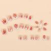 imageBABALAL Press on Nails Short Oval Fake Nails Purple Lavender Fench Tip Glue on Nails Lilac Acrylic Nails Cute Trendy False Nails 24Pcs Glossy Round Full Cover Artificial Nails for Women GirlsBNG23