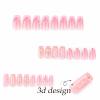 imageBABALAL Press on Nails Short Oval Fake Nails Purple Lavender Fench Tip Glue on Nails Lilac Acrylic Nails Cute Trendy False Nails 24Pcs Glossy Round Full Cover Artificial Nails for Women GirlsBNG01