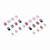imageBABALAL Press on Nails Short Oval Fake Nails Purple Lavender Fench Tip Glue on Nails Lilac Acrylic Nails Cute Trendy False Nails 24Pcs Glossy Round Full Cover Artificial Nails for Women GirlsBNG08