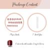 imageBABALAL Press on Nails Short Round Fake Nails Glossy Glue on Nails with Design Short Nails 24Pcs Oval Acrylic Nails for Women and GirlsNAILR04