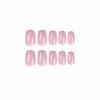 imageBABALAL Press on Nails Short Round Fake Nails Glossy Glue on Nails with Design Short Nails 24Pcs Oval Acrylic Nails for Women and GirlsNAILR043