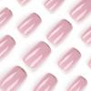 imageBABALAL Press on Nails Short Round Fake Nails Glossy Glue on Nails with Design Short Nails 24Pcs Oval Acrylic Nails for Women and GirlsNAILR043