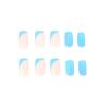 imageBABALAL Press on Nails Short Round Fake Nails Glossy Glue on Nails with Design Short Nails 24Pcs Oval Acrylic Nails for Women and GirlsNAILR09