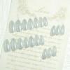 imageBABALAL Round Press on Nails Medium Fake Nails Brown Fall Ombre Glue on Nails Golden Mirror Chrome Acrylic Nails 24Pcs Oval Stick on Manicure Nails for Women and GirlsFNs117