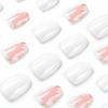 imageBABALAL Round Press on Nails Medium Fake Nails Brown Fall Ombre Glue on Nails Golden Mirror Chrome Acrylic Nails 24Pcs Oval Stick on Manicure Nails for Women and GirlsFNs110