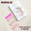 imageBABALAL Round Press on Nails Medium Fake Nails Brown Fall Ombre Glue on Nails Golden Mirror Chrome Acrylic Nails 24Pcs Oval Stick on Manicure Nails for Women and GirlsFNs106