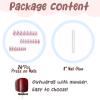 imageBABALAL Round Press on Nails Medium Fake Nails Brown Fall Ombre Glue on Nails Golden Mirror Chrome Acrylic Nails 24Pcs Oval Stick on Manicure Nails for Women and GirlsFNs114