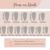 imageBABALAL Round Press on Nails Medium Fake Nails Brown Fall Ombre Glue on Nails Golden Mirror Chrome Acrylic Nails 24Pcs Oval Stick on Manicure Nails for Women and GirlsFNs105