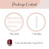 imageBABALAL Round Press on Nails Medium Fake Nails Pink Glossy Glue on Nails Glitter Acrylic Nails Oval Stick on Nails for WomenCRJH06white