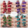 imageBABALAL Square Press on Nails Medium Artificial Nails Glossy Nails Leopard Acrylic Nails Squoval False Nails for Women and Girls