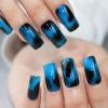 imageBABALAL Square Press on Nails Medium Artificial Nails Glossy Nails Leopard Acrylic Nails Squoval False Nails for Women and Girls