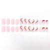 imageBABALAL Square Press on Nails Medium Fake Nails Red Glue on Nails Ballerina Swirl Acrylic Nails 24Pcs Stick on Nails for Women and GirlsNAILS15