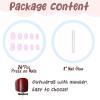 imageBABALAL Square Press on Nails Medium Fake Nails Red Glue on Nails Ballerina Swirl Acrylic Nails 24Pcs Stick on Nails for Women and GirlsNAILS24