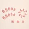 imageBABALAL Square Presson Nails  Short White Glueon Acrylic Nails  Squoval Shape with Rhinestones for Women ampamp GirlsNAILX043