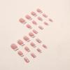 imageBABALAL Square Presson Nails  Short White Glueon Acrylic Nails  Squoval Shape with Rhinestones for Women ampamp GirlsNAILX043